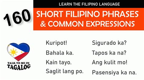 Tagalog Sentences: Let's Learn Basic Tagalog with Examples!.